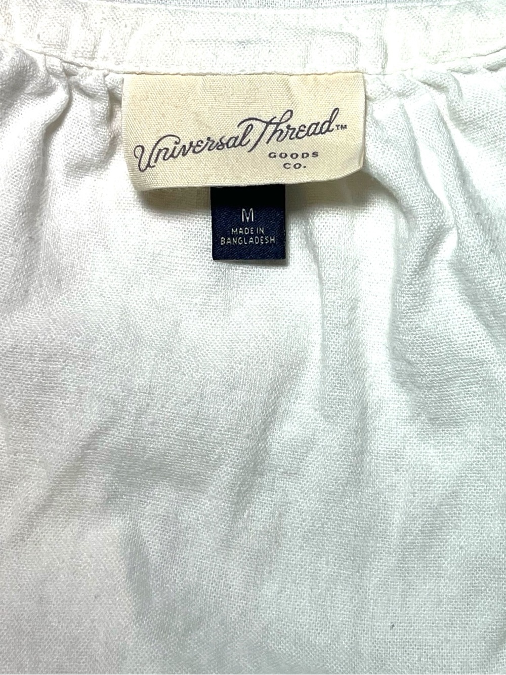 Universal Thread White Linen Blend 2-Piece Set - Like New (Top M / Bottom L) - Picture 4 of 5